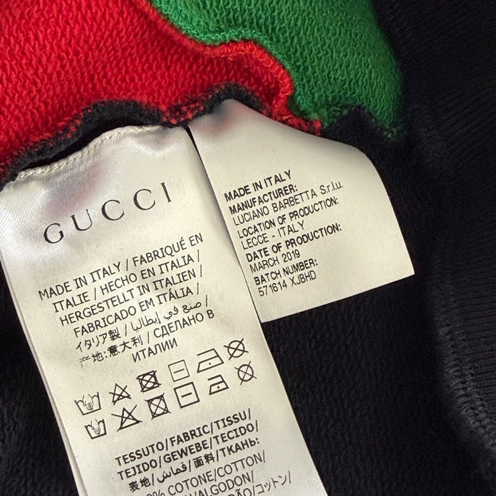 New Gucci Kids Black and Multicolor Graphic Sweatshirt sequin space sz 10 - Picture 8 of 11
